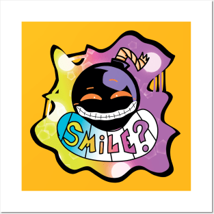 Fnf Whitty mod character graffiti smile Posters and Art